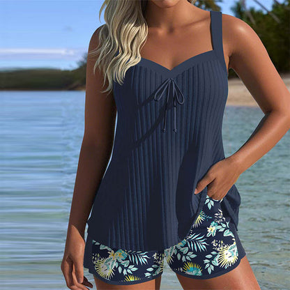 Paula - Conjunto de praia às riscas